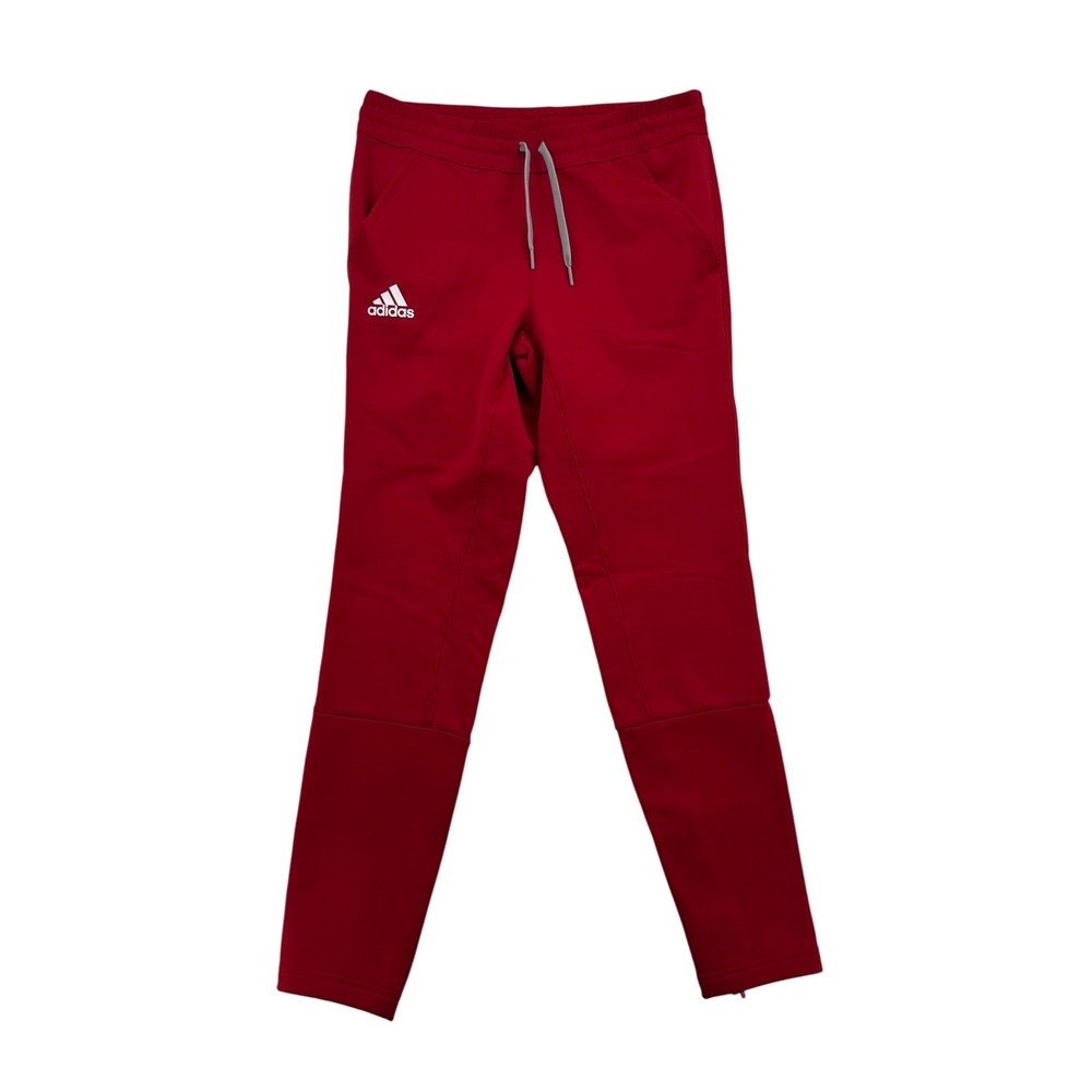 Adidas Mens Primegreen Tapered AREOREADY Joggers Red Fleece Lined Sweatpants S